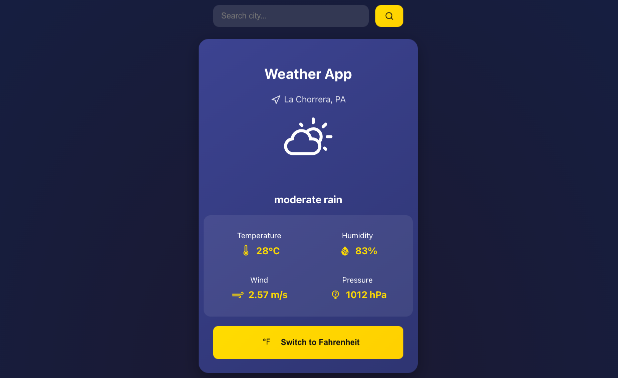 Weather App Weather App